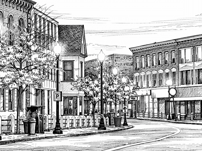 Taunton, Massachusetts cityscape